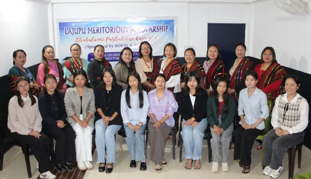 Western Sümi Totimi Hoho and Sümi Officers Union Dimapur officials along with selected candidates at NPSC Mentors Coaching Centre on February 17.
